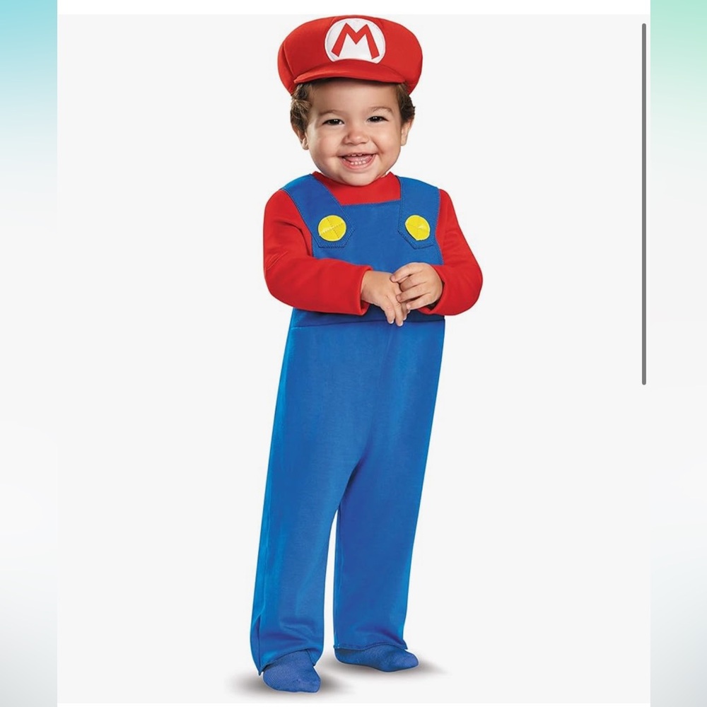 Baby/Infant 6-12 month Mario Costume